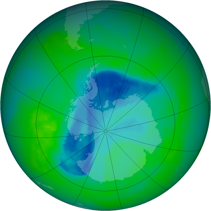 Ozone Map 1989-12-01